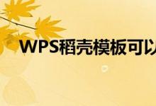 WPS稻壳模板可以改嘛（wps稻壳模板）