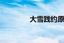 大雪践约原文(大雪践约)