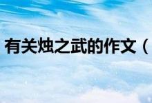 有关烛之武的作文（关于烛之武的评价作文）