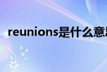 reunions是什么意思（reunion什么意思）