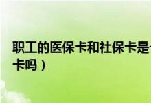 职工的医保卡和社保卡是一张卡吗（医保卡和社保卡是一张卡吗）