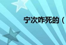 宁次咋死的（宁次是怎么死的）