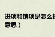 进项和销项是怎么抵扣的（进项和销项是什么意思）