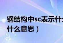 钢结构中sc表示什么意思（钢结构中SC 代表什么意思）