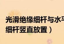 光滑绝缘细杆与水平面成(如图所示光滑绝缘细杆竖直放置)