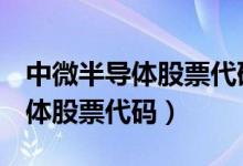 中微半导体股票代码002371法人（中微半导体股票代码）