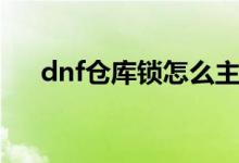 dnf仓库锁怎么主动设置（dnf仓库锁）