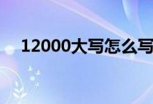 12000大写怎么写（12000的金额大写）