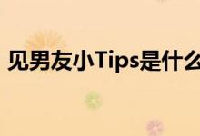 见男友小Tips是什么意思（tips是什么意思）