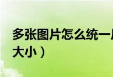 多张图片怎么统一尺寸（word调整所有图片大小）