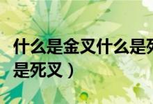什么是金叉什么是死叉图片（什么是金叉什么是死叉）