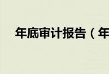 年底审计报告（年度审计报告收费标准）