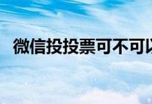 微信投投票可不可以作弊（微信投票外挂）