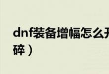 dnf装备增幅怎么开启(dnf装备增幅到几会碎)