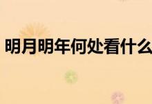 明月明年何处看什么意思（明月明年何处看）
