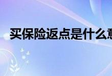 买保险返点是什么意思（返点是什么意思）