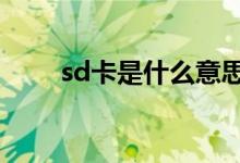 sd卡是什么意思（sdk是什么意思）