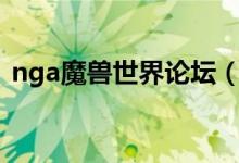 nga魔兽世界论坛（魔兽世界获取cdn配置）