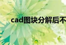 cad图块分解后不见了（cad图块分解）