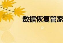 数据恢复管家（数据备份方案）
