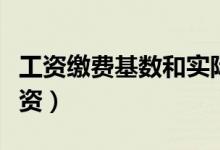 工资缴费基数和实际工资（缴费基数和实际工资）