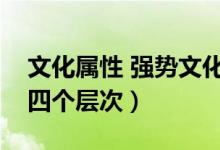 文化属性 强势文化与弱势文化（文化属性的四个层次）
