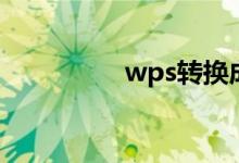 wps转换成word免费版