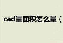cad量面积怎么量（cad怎么量面积并标注）