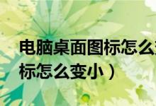 电脑桌面图标怎么变小win7(电脑桌面的图标怎么变小)