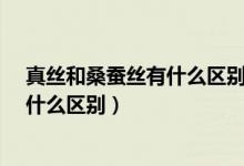 真丝和桑蚕丝有什么区别?最简单的介绍（真丝和桑蚕丝有什么区别）