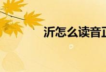 沂怎么读音正确（沂怎么读）