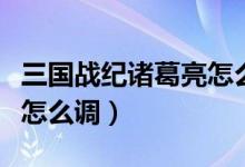 三国战纪诸葛亮怎么调手柄（三国战纪诸葛亮怎么调）