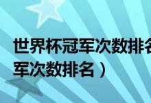 世界杯冠军次数排名一览表比分榜（世界杯冠军次数排名）