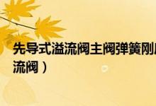 先导式溢流阀主阀弹簧刚度比先导阀弹簧刚度小（先导式溢流阀）