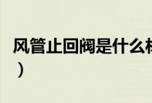 风管止回阀是什么材质的（风管止回阀是什么）