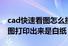 cad快速看图怎么批量打印图纸（cad快速看图打印出来是白纸）