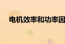 电机效率和功率因数的关系（电机效率）