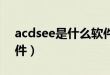 acdsee是什么软件 视频（acdsee是什么软件）
