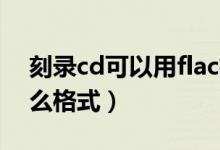 刻录cd可以用flac格式吗（刻录cd音乐用什么格式）