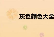 灰色颜色大全图片（灰色颜色）