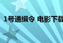 1号通缉令 电影下载（1号通缉令迅雷下载）
