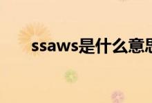 ssaws是什么意思（aws是什么意思）