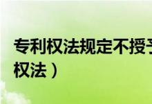 专利权法规定不授予专利权的项目包括（专利权法）
