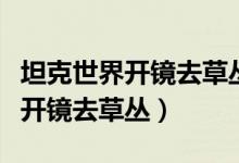 坦克世界开镜去草丛插件不能用了（坦克世界开镜去草丛）
