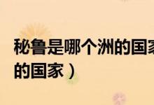 秘鲁是哪个洲的国家世界地图（秘鲁是哪个洲的国家）