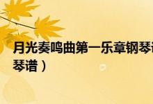 月光奏鸣曲第一乐章钢琴谱带指法（月光奏鸣曲第一乐章钢琴谱）