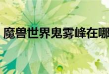 魔兽世界鬼雾峰在哪里（魔兽世界鬼雾峰在）