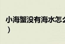 小海蟹没有海水怎么养（海边的小螃蟹怎么养）