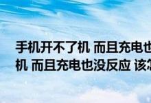 手机开不了机 而且充电也没反应 该怎么办呢（手机开不了机 而且充电也没反应 该怎么办）