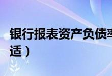 银行报表资产负债率多少合适（负债率多少合适）